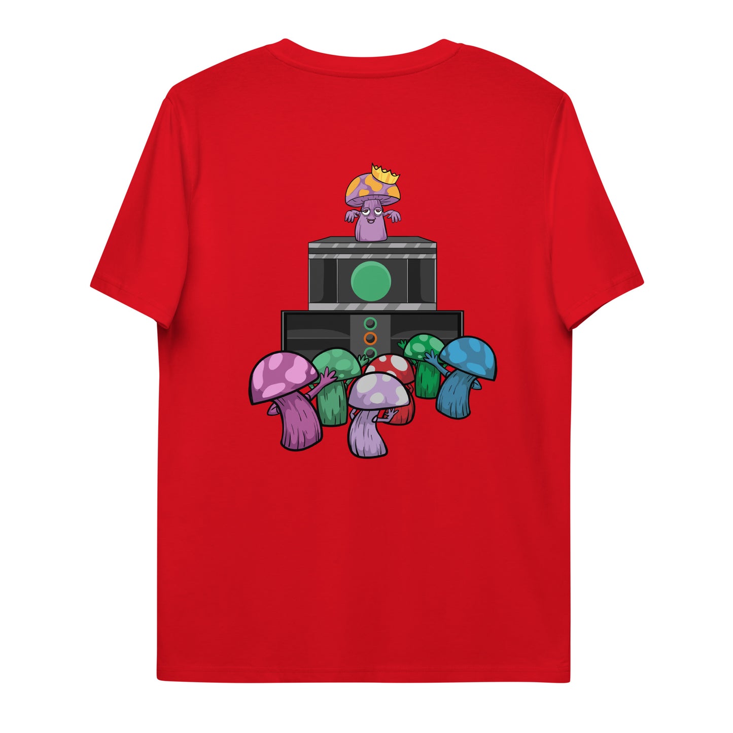 Mushroom Organic T-shirt- Large Back Design