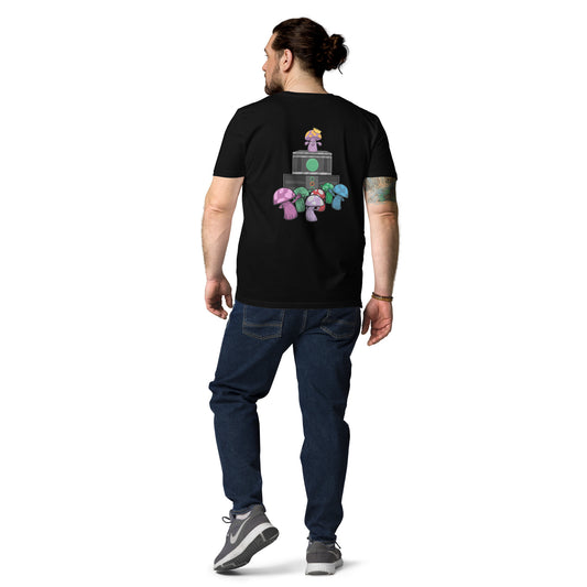 Mushroom Organic T-shirt- Large Back Design